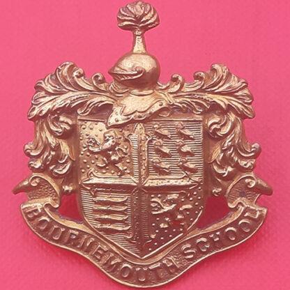 Bournemouth School O.T.C - Gilding Metal Cap Badge.