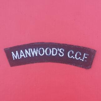 Manwood's C.C.F - Woven Cloth Shoulder Title.