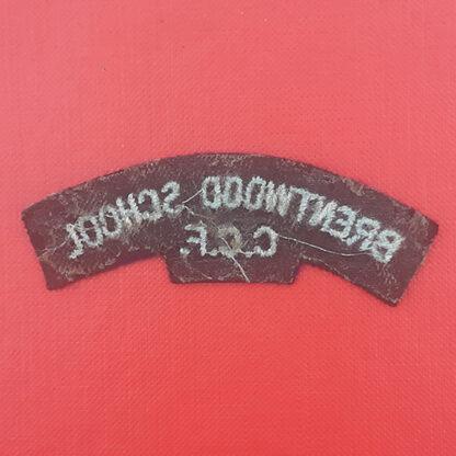 Brentwood School C.C.F - Woven Cloth Shoulder Title. - Image 2
