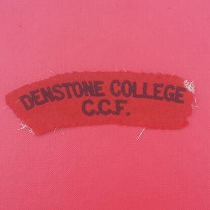 Denstone College C.C.F - Woven Cloth Shoulder Title.