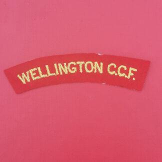 Wellington C.C.F - Woven Cloth Shoulder Title.