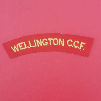 Wellington C.C.F - Woven Cloth Shoulder Title.