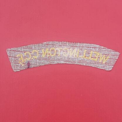 Wellington C.C.F - Woven Cloth Shoulder Title. - Image 2