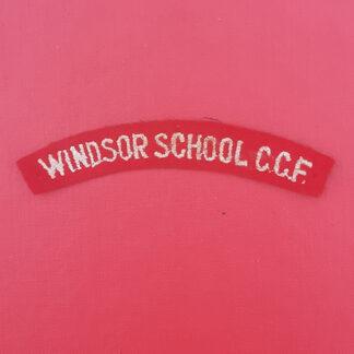 Windsor School C.C.F - Woven Cloth Shoulder Title.