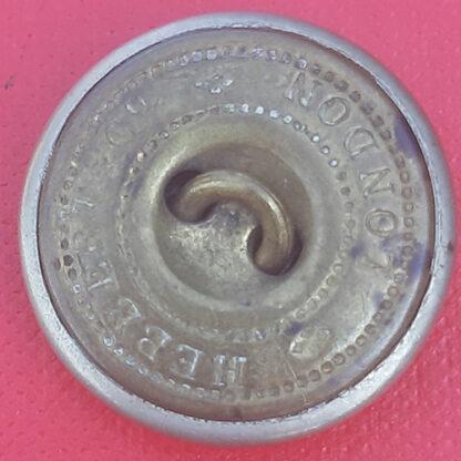 General Service Volunteers - Queen Victoria's Crown 25mm White Metal Button. - Image 2