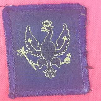 14th / 20th King's Hussars - Northern Ireland Issued (1978) Cloth Cap Badge.