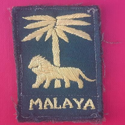 Singapore Malaya - Woven Cloth Formation Badge.