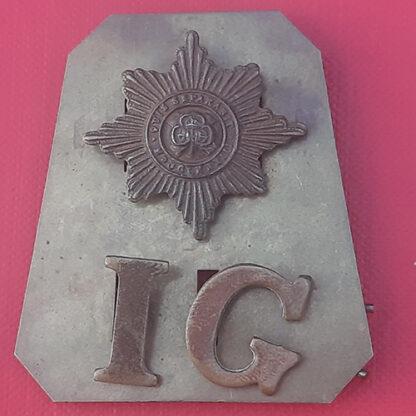 The Irish Guards - Gilding Metal Shoulder Title.