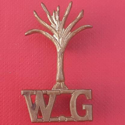 The Welsh Guards - Officer's Gilding Metal Shoulder Title.