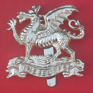 The Buffs (East Kent Regiment) - Gold Anodised Cap Badge.