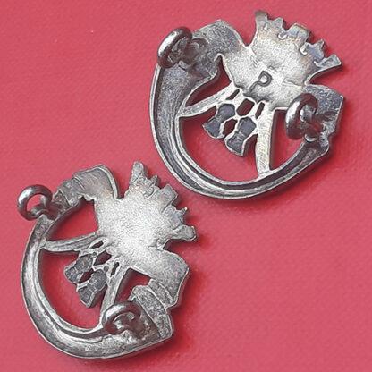 The Duke Of Cornwall's Light Infantry - Officers Silver Plated Collar Badges. - Image 2