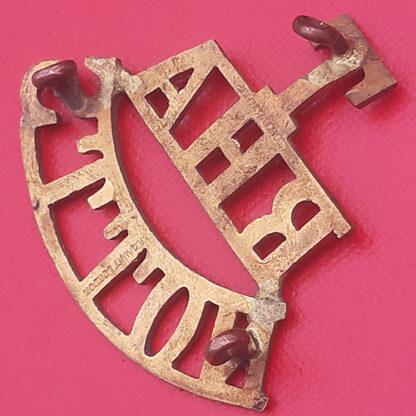Royal Horse Artillery Territorials Nottinghamshire - Gilding Metal Shoulder Title. - Image 2