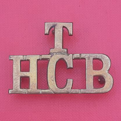 The Highland Cyclist Batallion Territorials - Gilding Metal Shoulder Title.