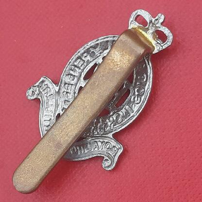 The Royal Horse Artillery - Queen's Crown White Metal Cap Badge. - Image 2