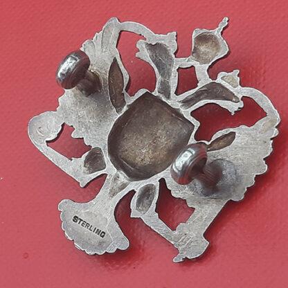 The Queen's Dragoon Guards - Officer's Silver Cap Badge. - Image 2