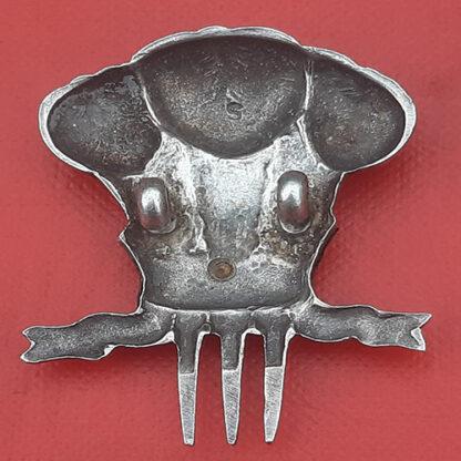 The 10th Hussars - Officer's Silver & Gilt "Tent Hat" Badge. - Image 2