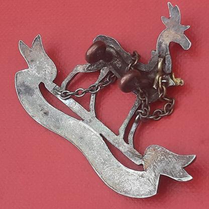 The Royal Warwickshire Regiment - Officer's Silver & Gilt Cap Badge. - Image 2