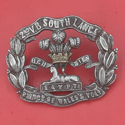 2nd Volunteer Battalion The South Lancashire Regiment - Bi Metal Cap Badge.