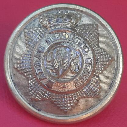 (India) Madras Medical Staff - 24 mm Queen Victoria's Crown Gilt Button.