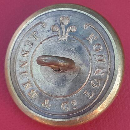 (India) Madras Medical Staff - 24 mm Queen Victoria's Crown Gilt Button. - Image 2