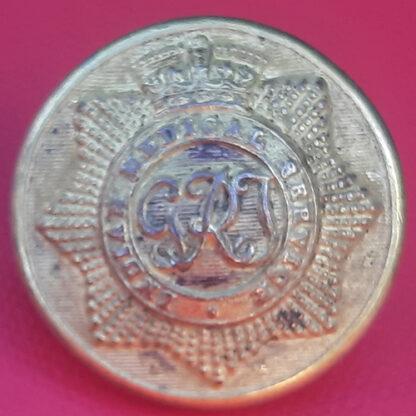(India) Indian Medical Service - 25 mm Queen Victoria's Crown Gilt Button.