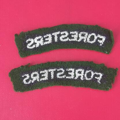 The Sherwood Foresters (Notts & Derby) - Cloth Woven Shoulder Titles. - Image 2