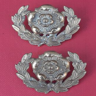The Royal Hampshire Regiment - Gilding Metal Collar Badges.