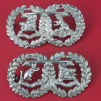 The Argyll & Sutherland Highlanders - White Metal Collar Badges.