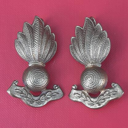 The Royal Artillery Territorials - Gilding Metal Collar Badges.