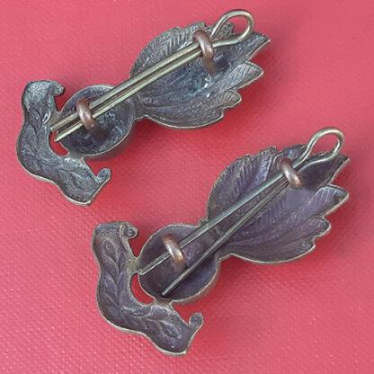 The Royal Artillery Territorials - Gilding Metal Collar Badges. - Image 2