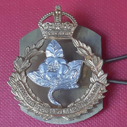 The Queen's Own Worcestershire Hussars - Bi Metal Collar Badge.