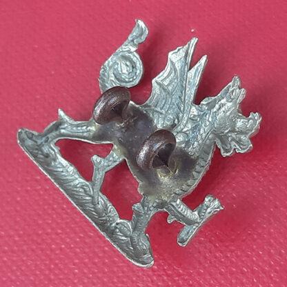 The South Wales Borderers Brecknockshire Battalion - Gilding Metal Collar Badge. - Image 2