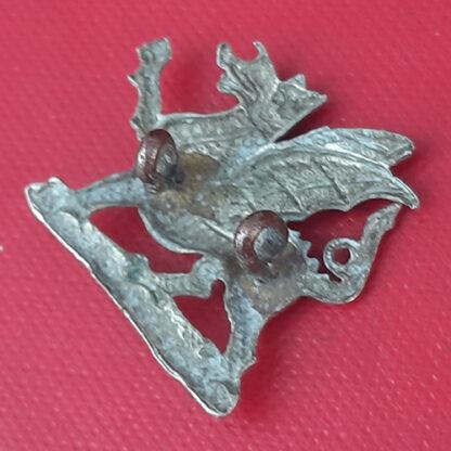 The Welsh Regiment - White Metal Collar Badge. - Image 2
