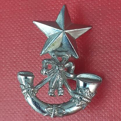 The Cameronians (Scottish Rifles) White Metal Collar Badge.