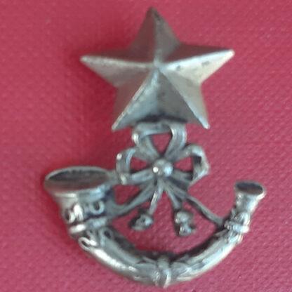 The Cameronians (Scottish Rifles) White Metal Collar Badge.