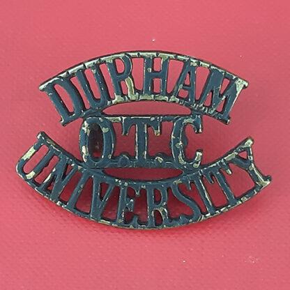 Durham University O.T.C - Blackened Brass Shoulder Title.