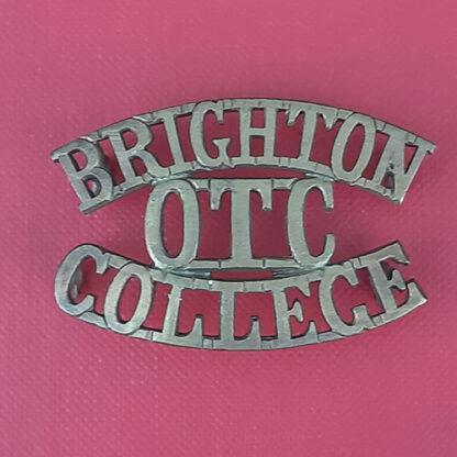 Brighton College O.T.C - Gilding Metal Shoulder Title.