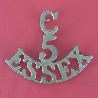 5th Essex Regiment Cadets - Gilding Metal Shoulder Title.