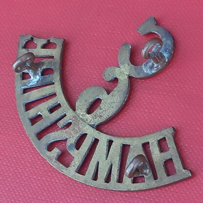 6th Hampshire Regiment Cadets - Gilding Metal Shoulder Title. - Image 2