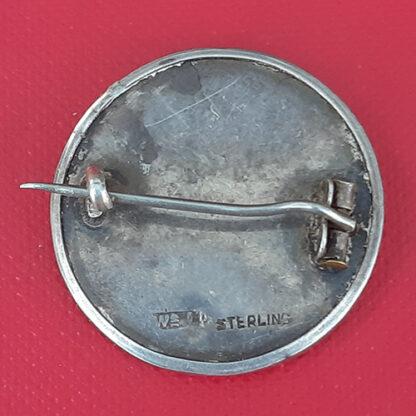 The Royal Artillery - Sterling Silver & Tortoiseshell Sweetheart Badge. - Image 2