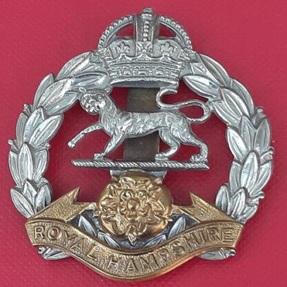 The Royal Hampshire Regiment - Bi Metal Cap Badge.