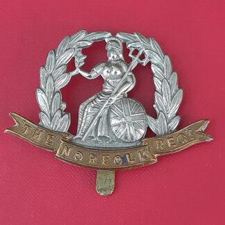 The Norfolk Regiment - Bi Metal Cap Badge.