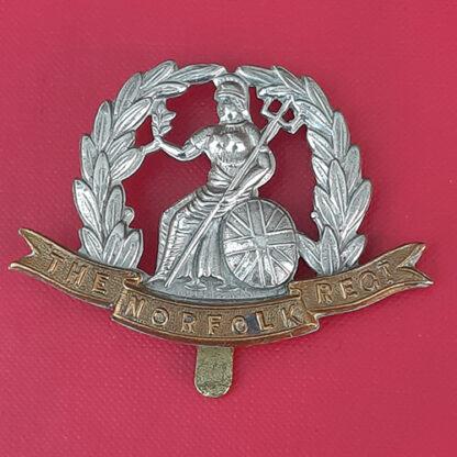 The Norfolk Regiment - Bi Metal Cap Badge.