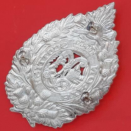 (Australia) The Byron Scottish - King's Crown Silver Plate Cap Badge. - Image 2