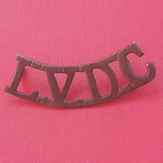 Leamington Volunteer Defence Corps - Gilding Metal Shoulder Title.