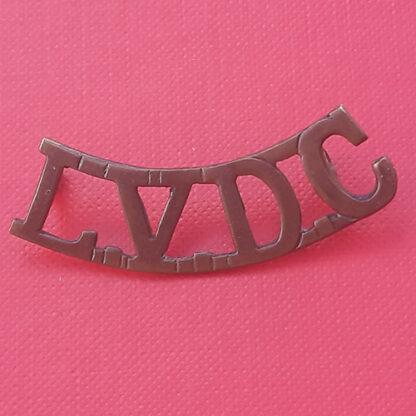 Leamington Volunteer Defence Corps - Gilding Metal Shoulder Title.