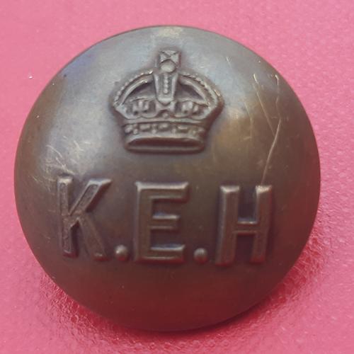 King Edward's Horse - King's Crown 25mm Gilding Metal Button.