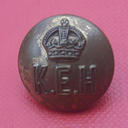 King Edward's Horse - King's Crown 19mm Gilding Metal Button.