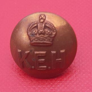 King Edward's Horse - King's Crown 17mm Gilding Metal Button.