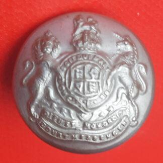 Court Messenger - King's Crown 18mm White Metal Button.